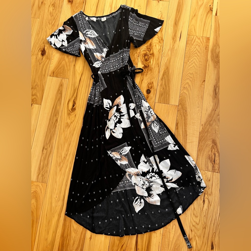 O'Neill S high-low wrap maxi dress
